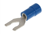 MOLEX 19099-0032 BLUE 16-14AWG #8 LOCKING SPADE CONNECTOR /  FORK TERMINAL, VINYL INSULATED, 100/PACK