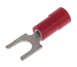 MOLEX 19131-0034 RED 22-18AWG #10 SPADE CONNECTOR / FORK    TERMINAL, VINYL INSULATED, 100/PACK