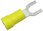 PICO 1923-BP YELLOW 12-10AWG #6 SPADE CONNECTOR / FORK      TERMINAL, VINYL INSULATED, 5/PACK