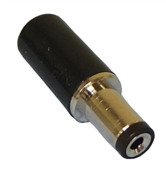 PHILMORE 210 SHORT DC COAXIAL POWER PLUG 2.1MM X 5.5MM,     OVERALL LENGTH 1"