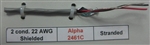 ALPHA 22AWG 2 CONDUCTOR STRANDED SHIELDED GRAY PVC          CMG/FT4 300V 75C CABLE 2461C (305M = FULL ROLL)