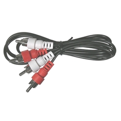 MODE 28-611-0 DUAL RCA STEREO CABLE, 6' LONG