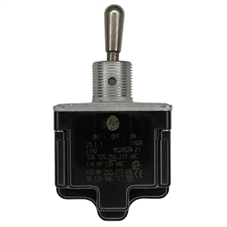 HONEYWELL 2TL1-7 TOGGLE SWITCH DPDT (ON)-OFF-(ON) 15A/125VAC, NON-LOCKING LEVER, SEALED, SCREW TERMINALS, UL CSA