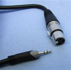 PHILMORE 44-320 ADAPTER 3 PIN FEMALE XLR TO 3.5MM STEREO    MALE PLUG, 6' CABLE