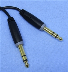 PHILMORE 44-354 STEREO 1/4" MALE TO STEREO 1/4" MALE,       GOLD PLATED CABLE, 25' LENGTH