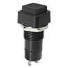 MODE 44-481-0 PUSH BUTTON SWITCH, SPST OFF-(ON) N/O         MOMENTARY, 3A @ 125VAC, WITH BLACK BUTTON, SOLDER TERMINALS