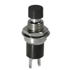 MODE 44-551-0 PUSH BUTTON SWITCH, SPST OFF-(ON) N/O         MOMENTARY, 1A @ 125VAC, WITH BLACK BUTTON, SOLDER TERMINALS