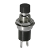 MODE 44-553-1 PUSH BUTTON SWITCH, SPST ON-(OFF) N/C         MOMENTARY, 1A @ 125VAC, WITH BLACK BUTTON, SOLDER TERMINALS
