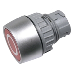 MODE 44-725R-0 LIGHTED ALTERNATE ACTION ACTUATOR FLUSH      BUTTON, 22MM DIAMETER, LENS IS RED WITH WHITE CIRCLE
