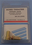 PHILMORE 45-239G LOW PROFILE SOLDERLESS BANANA JACKS WITH   SET SCREW TERMINAL, 1 EACH RED & BLACK, ACCEPTS UP TO 12AWG