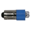 MODE 55-211B-0 BLUE REPLACEMENT LED LAMP/BULB, 12V 4500MCD  T3-1/4 (10MM) BAYONET BASE (12V AC/DC) -25C/85C
