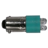 MODE 55-211G-0 GREEN REPLACEMENT LED LAMP/BULB, 12V 17000MCD T3-1/4 (10MM) BAYONET BASE (12V AC/DC) -25C/85C