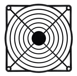 QUALTEK 09120-G BLACK PLASTIC FAN FINGER GUARD FOR 120MM FAN