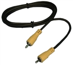 PHILMORE 70-2806 MINI COAX RCA VIDEO CABLE (M-M), 6' LENGTH