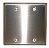 PHILMORE 70-7412 DOUBLE GANG STAINLESS STEEL BLANK PLATE