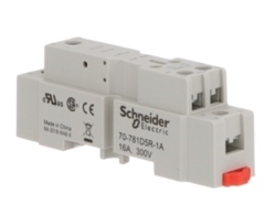 SCHNEIDER 70-781D5R-1A RELAY BASE / SOCKET SPDT 5 PIN,      DIN RAIL OR PANEL MOUNT, 16A@300V