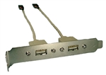 PHILMORE 70-8405 USB DUAL PORT ADAPTER ASSEMBLY, WITH TWO   USB A FEMALE RECEPTACLES WITH LEADS