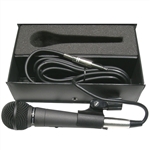 MODE 72-118-1 DIECAST PROFESSIONAL UNI-DIRECTIONAL          MICROPHONE, WITH STORAGE CASE AND 20' CORD & BRACKET