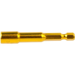 BOSS 1/4"X2.5" MAGNETIC YELLOW NUT DRIVE 73-110