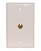 PHILMORE 75-634 SINGLE RCA JACK WALL PLATE, FEED-THRU TYPE