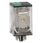 SCHNEIDER 750XBXRM4L-24D RELAY 24VDC DPDT 8 PIN OCTAL,      10A@277VAC/30VDC, CUL/CSA