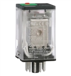 SCHNEIDER 750XCXRM4L-120A RELAY 120VAC 3PDT 11 PIN OCTAL,   10A@277VAC/30VDC, CUL/CSA