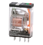 SCHNEIDER 781XAXRM4L-120A RELAY 120VAC SPDT 5 PIN SLIMLINE, CSA: 15A@150VAC/28VDC 10A@277VAC, WITH TEST BUTTON & LED