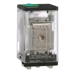 SCHNEIDER 788XCXRM4L-24D RELAY 24VDC 3PDT 11 PIN,           10A@277VAC/30VDC, WITH TEST BUTTON & LED, CUL/CSA