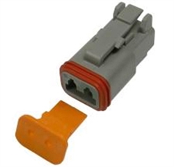 PICO 7991-34 MALE 2 WAY DEUTSCH PLUG & WEDGELOCK, 10/PACK,  DEUTSCH NO: DT06-2S / W2S