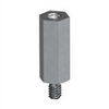 KEYSTONE 8405 4-40 MALE-FEMALE THREADED ALUMINUM HEX        STANDOFF / SPACER L: 1" JOHNSON PART# 313-7477-032