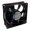 EBM-PAPST 8412NLE 12VDC BALL BEARING FAN 80MM X 80MM X 25MM 19.4CFM 17DB 0.3W 0.03A 1500RPM 2 WIRE