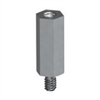 KEYSTONE 8414 6-32 MALE-FEMALE THREADED ALUMINUM HEX        STANDOFF / SPACER L: 1/2" JOHNSON PART# 313-7487-016