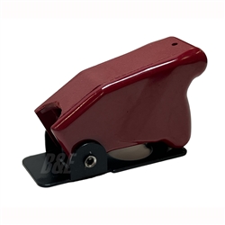 SAFRAN 8497K1 TOGGLE SWITCH GUARD, FOR USE WITH 2 POSITION  TOGGLE SWITCHES, RED