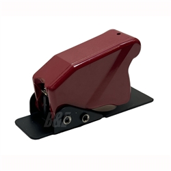 SAFRAN 8498K6 TOGGLE SWITCH GUARD, FOR USE WITH 2 OR 3      POSITION TOGGLE SWITCHES, RED