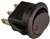 PICO 9415-5-11 ROUND ROCKER SWITCH SPST ON-OFF, 16A @ 12VDC, RED LED, 3/4" MOUNTING HOLE, QC TERMINALS