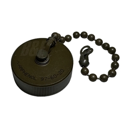 AMPHENOL 97-60-20 RECEPTACLE CAP & CHAIN FOR 20