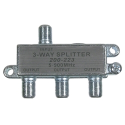 MODE 16-113-0 COAXIAL SPLITTER 3 WAY, 5-900 MHZ BANDWIDTH,  75 OHM