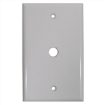 MODE 16-171W-0 BLANK CATV F81 WALL PLATE, WHITE