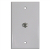 MODE 16-170W-0 CATV WALL PLATE WITH F81, WHITE