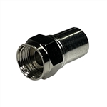 ABM F56ISD F-TYPE CRIMP CONNECTOR FOR RG6 WITH HEX NUT (F56)