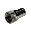 ABM F6IS/K F-TYPE CRIMP CONNECTOR FOR RG6 WITH KNURLED NUT  (F56)