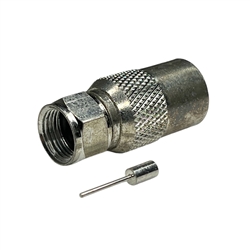 ABM F11S/K F-TYPE CONNECTOR WITH PIN *USE WS29 CRIMPER*