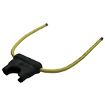 BUSS BK/HHD ATC FUSEHOLDER 12AWG WITH YELLOW WIRE LEADS,    3-30 AMPS