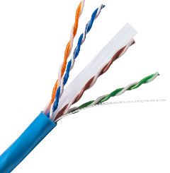 PSI DATA PSI-6CMRSP-BU BLUE CAT6 23AWG 8 CONDUCTOR (4 PAIR) SOLID UNSHIELDED, CABLE RISER CMR/FT4, 1-GBIT (305M/BOX)