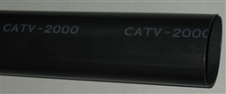 CATV-2000 BLACK HEAT SHRINK TUBING 2.0" DIAMETER 3:1 SHRINK RATIO WITH DUAL WALL / ADHESIVE LINER (4FT) VOLTAGE: 1000V