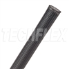 TECHFLEX CCP0.50 CLEAN CUT 1/2" BLACK FRAY-RESISTANT        EXPANDABLE PET BRAIDED SLEEVING (152M = FULL ROLL)