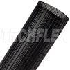 TECHFLEX CCP2.00 CLEAN CUT 2" BLACK FRAY-RESISTANT EXPANDABLE PET BRAIDED SLEEVING, 200 FOOT ROLL *SPECIAL ORDER*