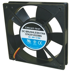 CIRCUIT TEST CFA2412025MS 24VDC SLEEVE BEARING FAN 120MM X  120MM X 25MM 74.5CFM 44DB 4.3W 0.18A 2500RPM 3 WIRE