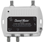 CHANNEL MASTER CM3412 DTV VIDEO DISTRIBUTION AMP 11.5DB     1000MHZ DROP AMPLIFIER HIGH GAIN/LOW NOISE, 2-WAY/2 PORT