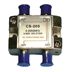 PHILMORE CS203 3 WAY HIGH "Q" SATELLITE SPLITTER 5-2050MHZ